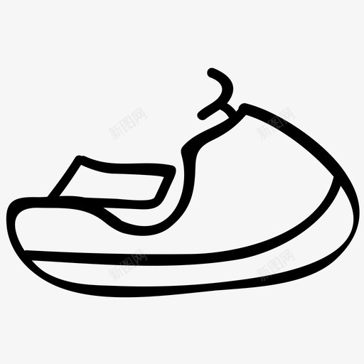 水上滑板车运动手绘涂鸦图标svg_新图网 https://ixintu.com 水上滑板车 运动手绘涂鸦图标