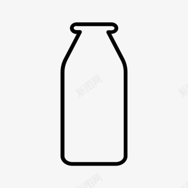 牛奶牛奶瓶牛奶罐图标图标