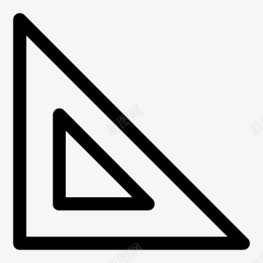 设置正方形工作三角尺图标图标