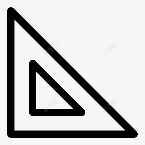 设置正方形工作三角尺图标svg_新图网 https://ixintu.com 三角尺 几何 工作 工具 建筑 简单的卷曲图标 设置正方形 设计