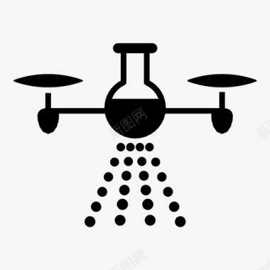 化学气溶胶天空淋浴图标图标