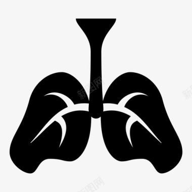 肺器官医学图标图标
