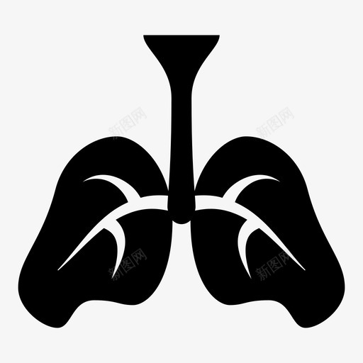肺器官医学图标svg_新图网 https://ixintu.com 健康 医学 医生 医院 呼吸 器官 心血管系统 生命 肺