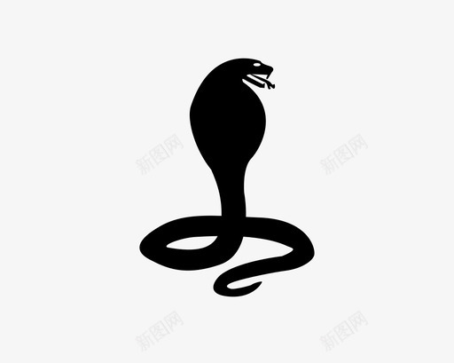眼镜蛇图标svg_新图网 https://ixintu.com 眼镜蛇