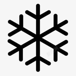 下雪标志雪花天气下雪图标高清图片
