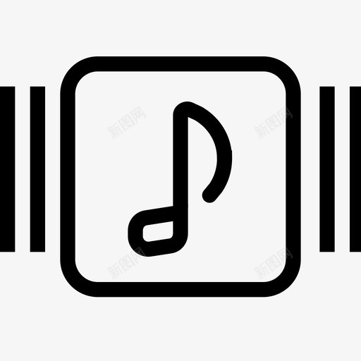 收藏歌曲播放器图标svg_新图网 https://ixintu.com 内存 后院：音乐 容量 库 播放器 收藏 旋律 歌曲 电影 音乐 音符 音频