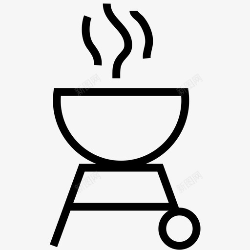 烧烤热的火焰图标svg_新图网 https://ixintu.com 火 火焰 炉子 烧烤 热的 烹饪