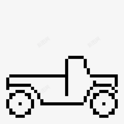 卡车车轮车辆图标svg_新图网 https://ixintu.com 像素化 像素艺术 卡车 复古 汽车 游戏 皮卡 车轮 车辆 运输