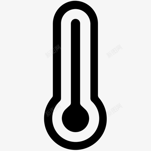 温度计临床温度计水银温度计图标svg_新图网 https://ixintu.com 临床温度计 仪器 工具实心图标 水银温度计 测量设备 温度 温度计 热