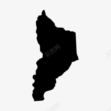 阿根廷纽肯地图图标图标