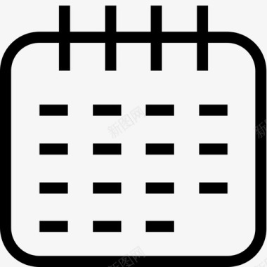日历列表日程表图标图标
