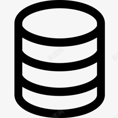 数据库存储堆栈图标图标