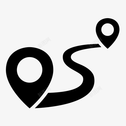 路线旅行街道图标svg_新图网 https://ixintu.com gps pin 地图 导航 旅行 街道 距离 路径 路线 道路 道路和导航