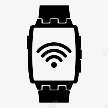 卵石钢连接手表时间图标图标