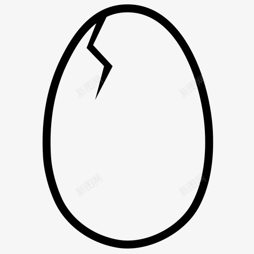 碎蛋孵化蛋图标svg_新图网 https://ixintu.com 复活节 复活节图标 孵化 小鸡 碎蛋 蛋 装饰