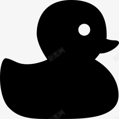 鸭子浴缸橡胶鸭子图标图标