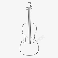 音乐乐器大提琴小提琴中提琴图标高清图片