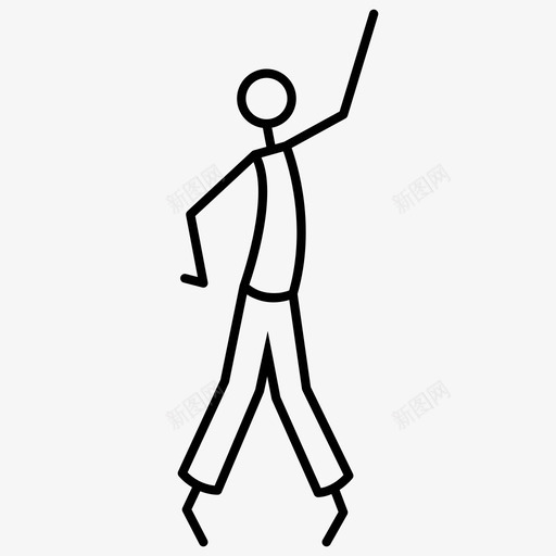 跳舞人党图标svg_新图网 https://ixintu.com 人 党 吉夫 庆祝 男人 聚会的人 舞者 跳舞 迈克尔杰克逊 运动
