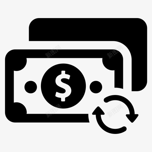 支付现金对价图标svg_新图网 https://ixintu.com 交易 公平 塑料 对价 支付 支付过程 现金 财务 货币