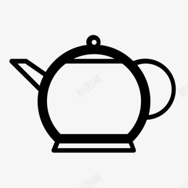 茶壶茶时间茶杯图标图标