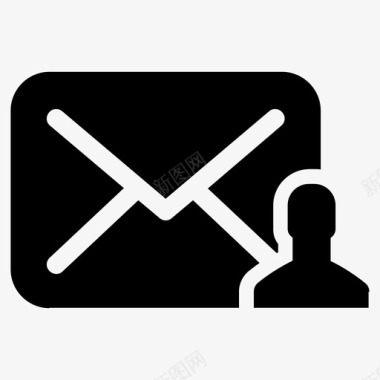 电子邮件个人邮件信使图标图标