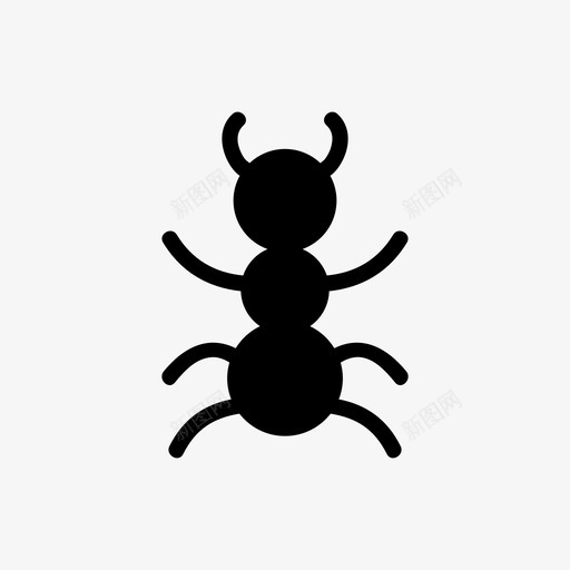 蚂蚁虫子生物图标svg_新图网 https://ixintu.com 工蚁 昆虫 生物 虫子 蚂蚁 黑蚁