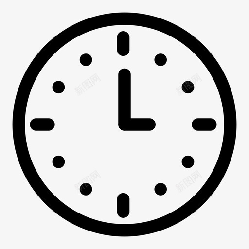 3点钟下午模拟时钟图标svg_新图网 https://ixintu.com 3点钟 下午 小时 时间 模拟时钟 计时器 钟面