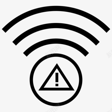 wifi警告连接断开无线连接警告图标图标