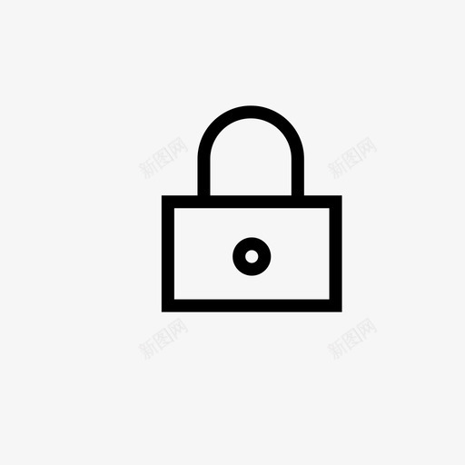 锁关挡图标svg_新图网 https://ixintu.com 保护 保险箱 关 安全 挂锁 挡 购物收集 锁