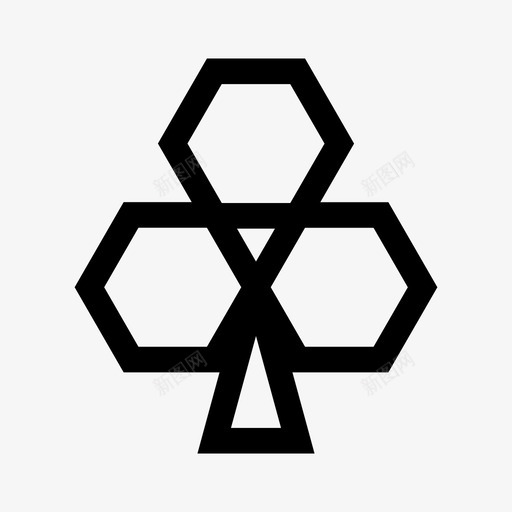 梅花纸牌三叶草图标svg_新图网 https://ixintu.com 三叶草 打牌 梅花 纸牌 西装 赌博