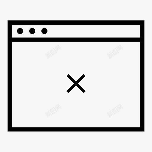 浏览器炉灶移除图标svg_新图网 https://ixintu.com 关闭 微波炉 收音机 洗碗机 浏览器 炉灶 烤箱 移除 简单平面 网站 错误