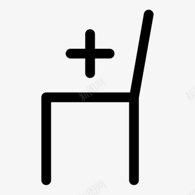 优先座位椅子儿童图标图标