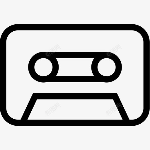 卡带磁带声音图标svg_新图网 https://ixintu.com 卡带 声音 多媒体 录音带 盒式磁带 磁带 音乐 音轨
