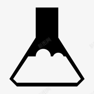锥形烧瓶溶液科学实验图标图标