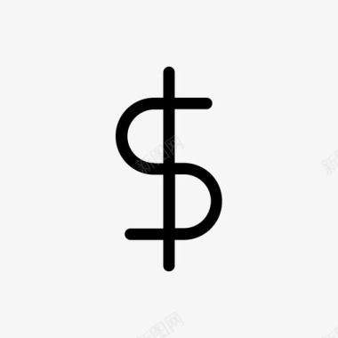 美元符号利润货币符号图标图标