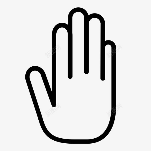 手拇指止动块图标svg_新图网 https://ixintu.com 小心 手 手指 手掌 拇指 拳头 掌骨 止动块 爪子 身体