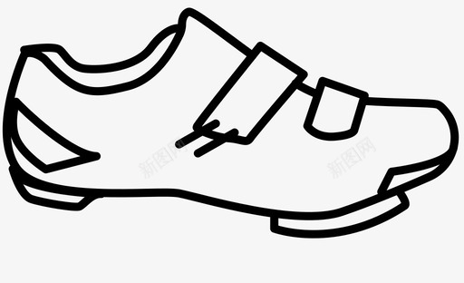 自行车鞋脚趾夹运动鞋图标图标