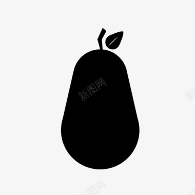 梨减肥食物图标图标