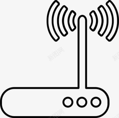 调制解调器无线wifi连接图标图标