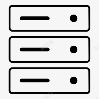 共享服务器托管存储图标图标