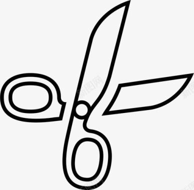 剪刀锋利的学校用品图标图标