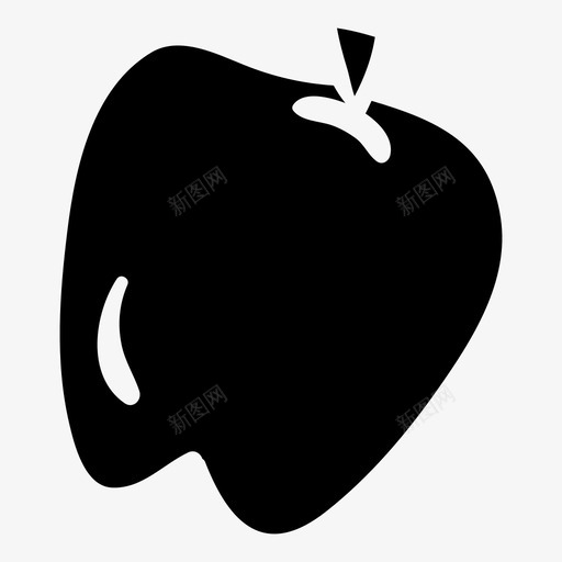 苹果健康零食自然图标svg_新图网 https://ixintu.com 健康水果 健康零食 健康食品 植物 素描 自然 苹果 营养 蔬菜