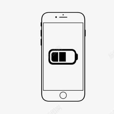 电池智能手机应用程序图标图标