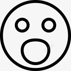 不相信震惊惊讶张嘴图标高清图片