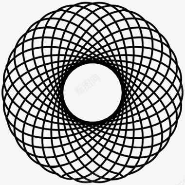 内摆线椭圆几何形状图标图标