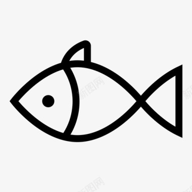 鱼动物渔夫图标图标