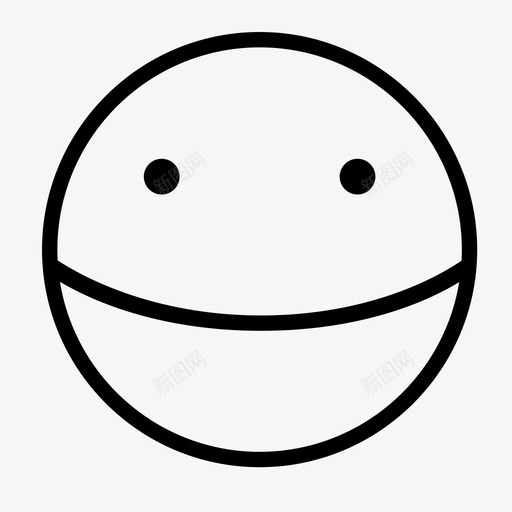 快乐简单原创图标svg_新图网 https://ixintu.com 原创 头部 快乐 情绪 笑脸 简单 表情 面部表情
