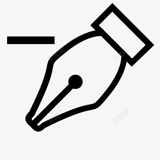 钢笔书写文具图标svg_新图网 https://ixintu.com illustrator indesign photoshop 书写 墨水 文具 笔尖 钢笔 钢笔工具 铅笔