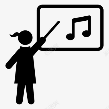 音乐教师研究生学生图标图标