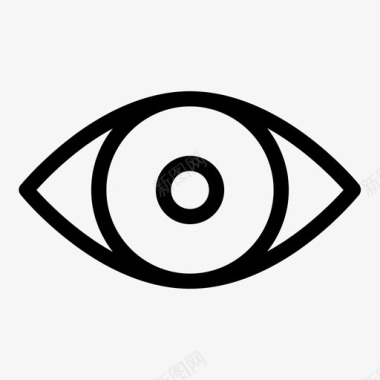 眼视视网膜图标图标